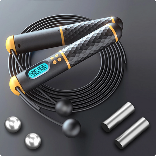 Precision Digital Counting Jump Rope: The Ultimate Indoor/Outdoor Fitness Tool - Adjustable Length and Calorie Tracking