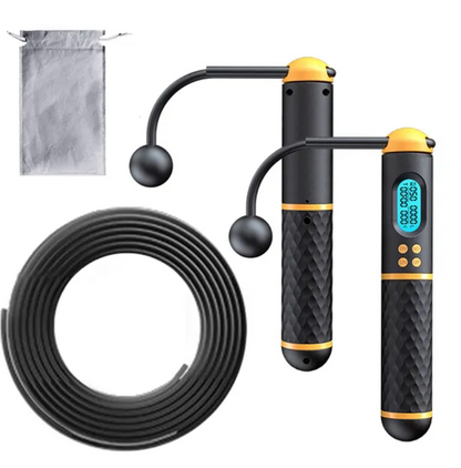 Precision Digital Counting Jump Rope: The Ultimate Indoor/Outdoor Fitness Tool - Adjustable Length and Calorie Tracking